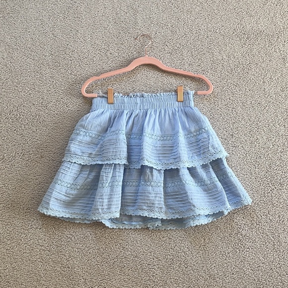 day + moon light blue tiered mini skirt - Picture 2 of 3